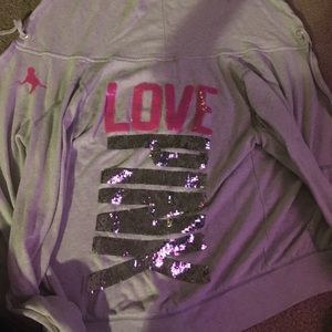 VICTORIAS SECRET ZIP-UP HOODIE