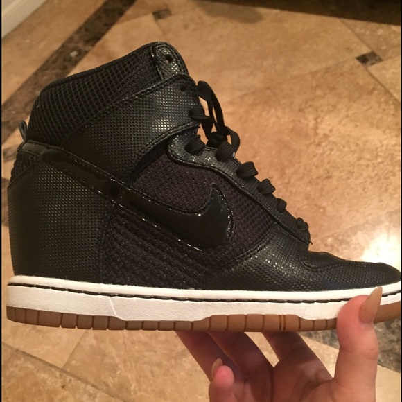 Black and Tan Nike Sky High Dunks