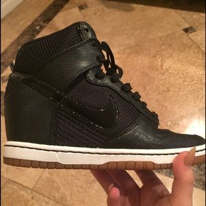 Black and Tan Nike Sky High Dunks
