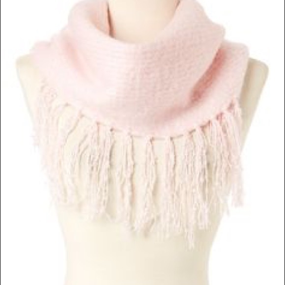 Betsey Johnson Fringed Infinity Scarf