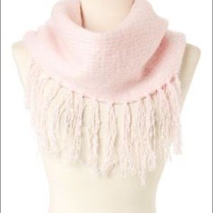 Betsey Johnson Fringed Infinity Scarf