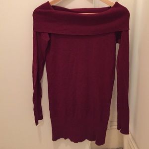 Dark red sweater