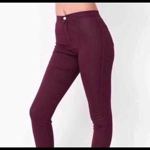 Maroon easy jeans