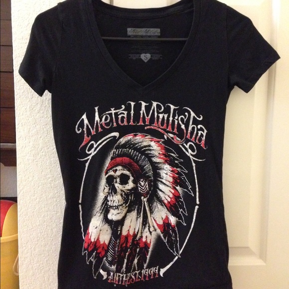 SOLD Metal Mulisha V-Neck T-Shirt