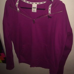 Magenta quarter zip jacket from Victoria secrets