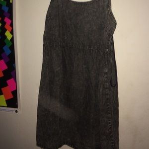 Mineral wash Denim baby doll dress