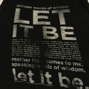 Beatles let it be tee