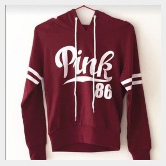 IN SEARCH OF!!! Burgandy/White PINK Hoodie