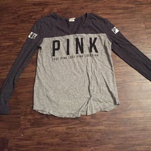 Vs Pink long sleeve v neck
