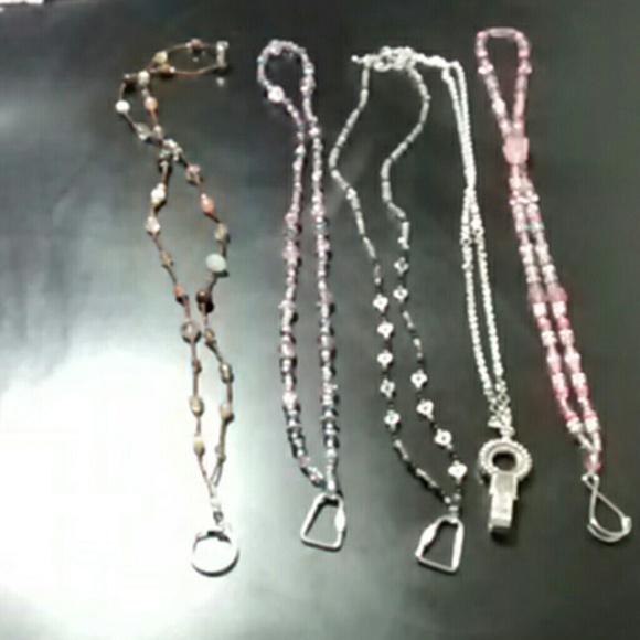 Lot of 5 badge/id holders