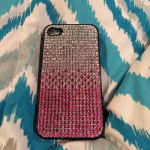iPhone 4 pink ombré case.