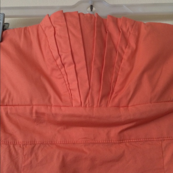 🚫 DONATED Bebe- Coral strapless bodycon dress - Picture 3 of 4
