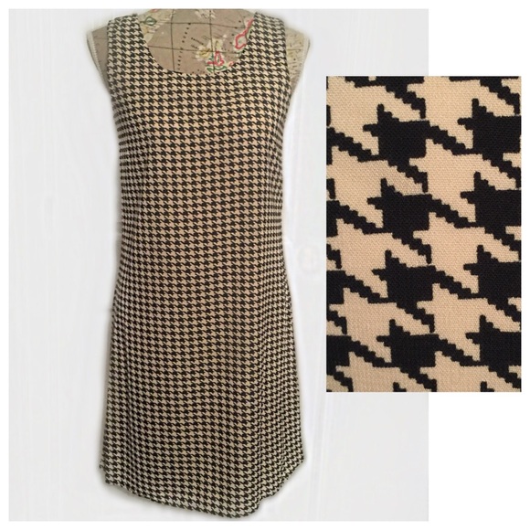 Last 2! Houndstooth party dress with back Bow - Picture 2 of 3