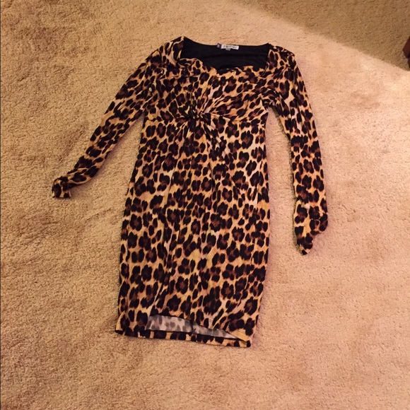 SMALL CHEETAH PRINT JENNIFER LOPEZ DRESS
