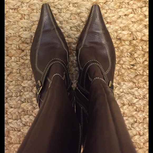 Anne Klein iflex Majester Brown Leather Tall Boot - Picture 3 of 4