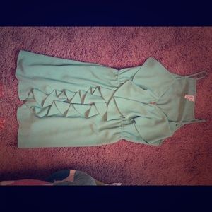 Mint green spring time dress