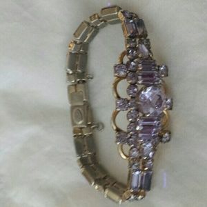 Bracelet  antique cut carnival glass