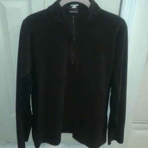 Mens 2 Tone Black/Brown Spyder Fleece