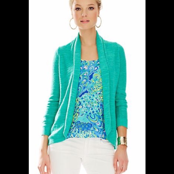 Lilly pulitzer green sweater clearance