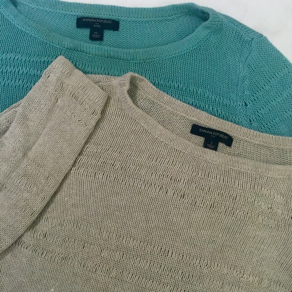 🎉SALE!🙌 Banana Republic Tan open weave sweater - Picture 2 of 2