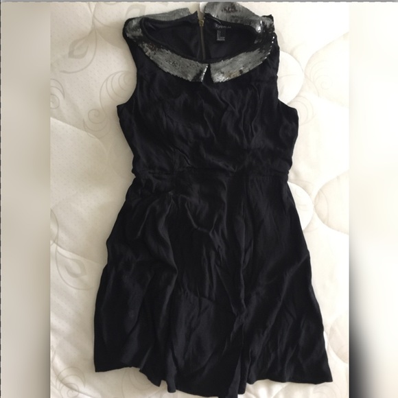 LBD with silver sequins