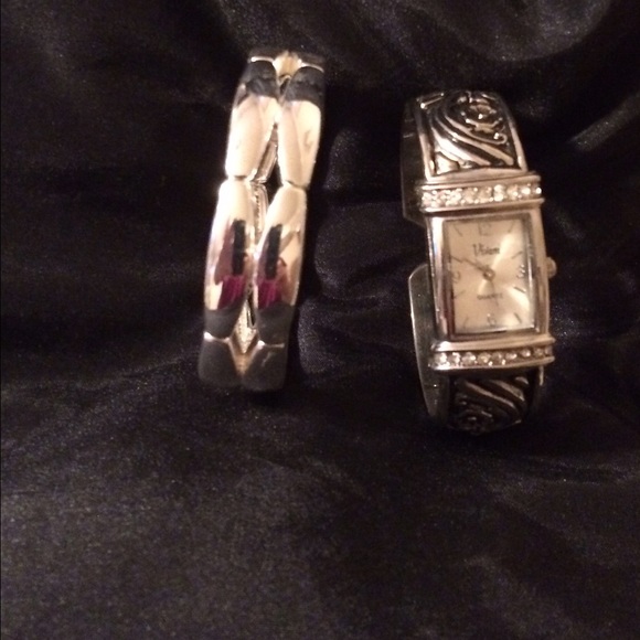 Watch and bracelet.