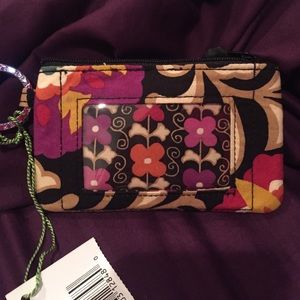 NWT Vera Bradley zip ID case in suzani