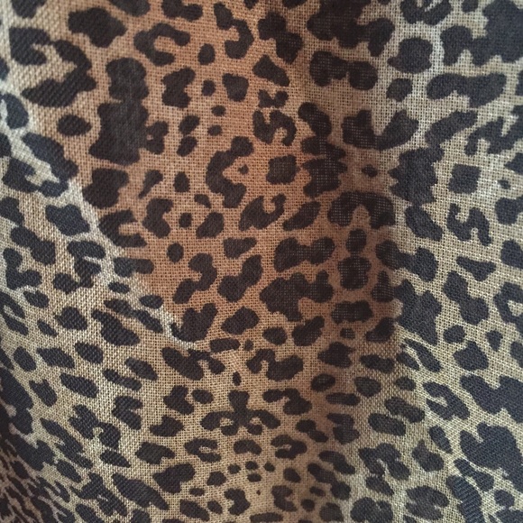 Cheetah print chiffon maxi skirt - Picture 2 of 2