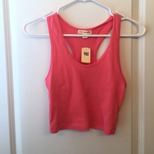 Coral crop top