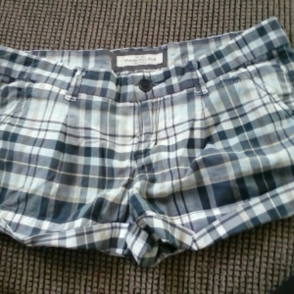 Plaid Abercrombie shorts