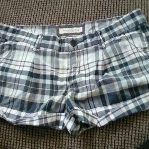 Plaid Abercrombie shorts