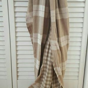Double Plaid Infinity Scarf