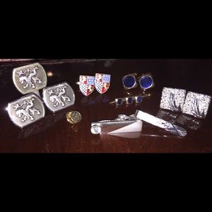 Cuff links/tie clasps
