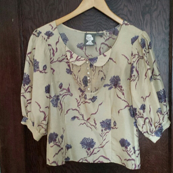 Anthropologie Silk Blouse