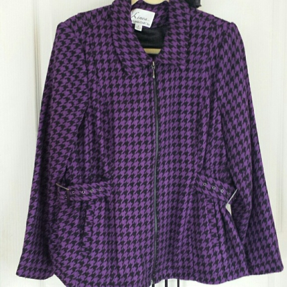 Linea by Louis del olio  Other - Beautiful purple houndstooth 2 piece suit by Linea