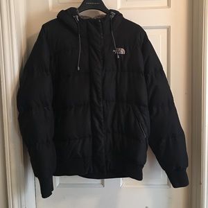Black North Face Winter coat.