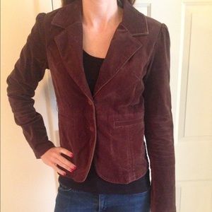 Abercrombie brown velvet blazer