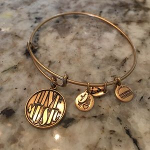 Alex and Ani Gold Live Music Bangle - Like New!