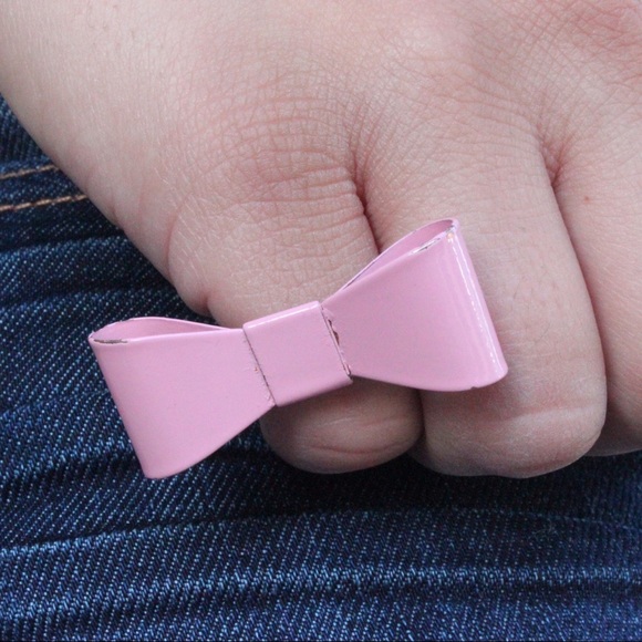 Forever 21 Pink Bow Metal Ring