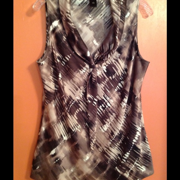 Ann Taylor deep v tie front blouse. SOLD - Picture 4 of 4