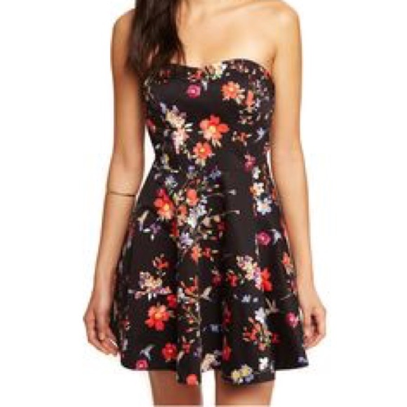 Express strapless dress