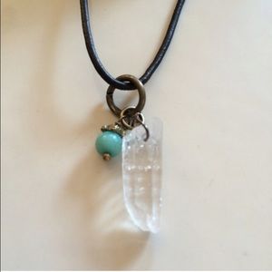 Clear Quartz Necklace - HANDMADE
