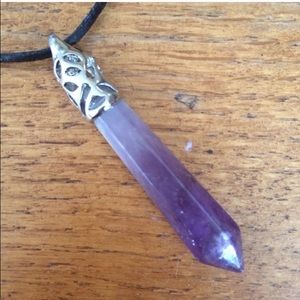 Genuine Amethyst Necklace - HANDMADE
