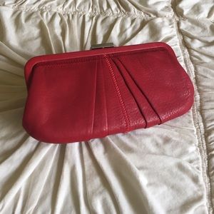 Sigrid Olsen red clutch wallet/purse