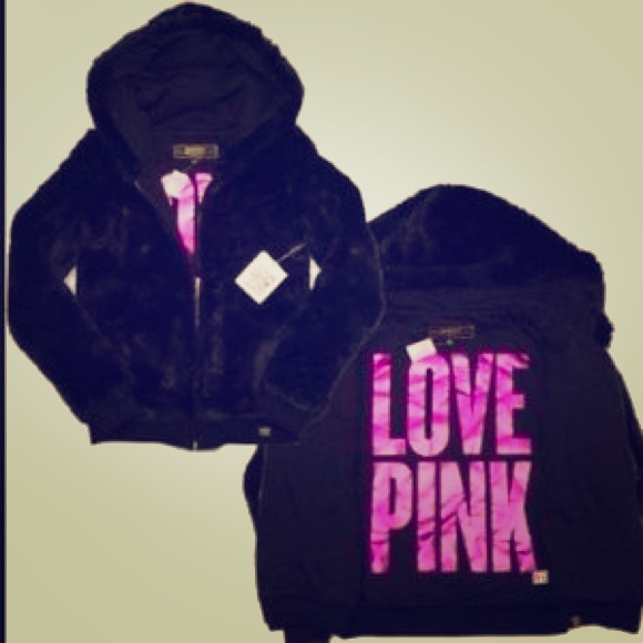 Pink reversible limited fur coat