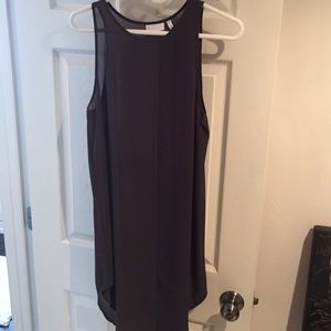 Leith extra long charcoal grey tank