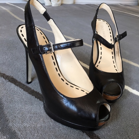 Enzo Angiolini Shoes - Black Enzo Angiolini peep toe sling backs (8.5M)