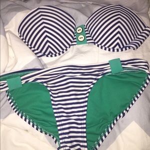 Striped bathing suit
