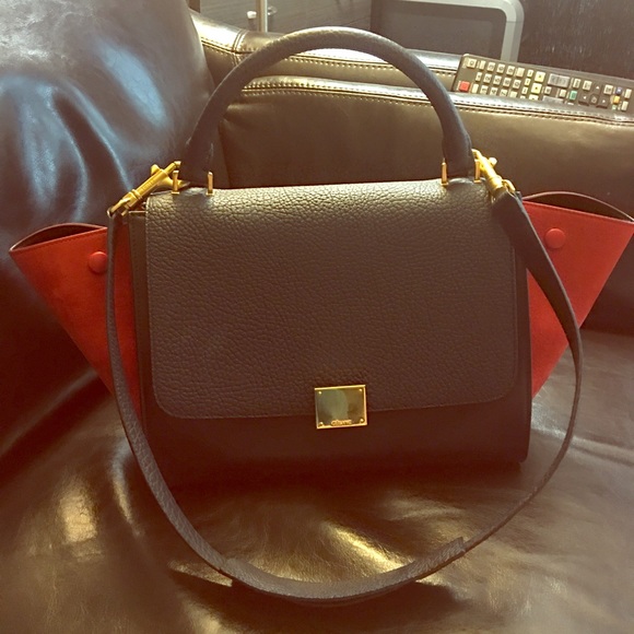 Celine Handbags - Celine Trapeze Bag