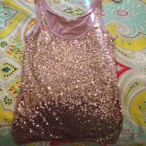 Sequins jcrew tank top